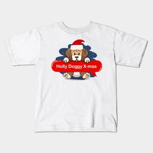 holly doggy chrismtas Kids T-Shirt